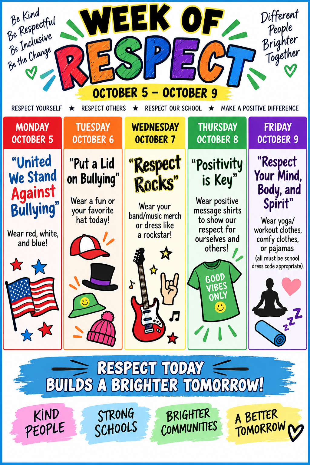 Week of Respect October 5 - October 9  See content in post