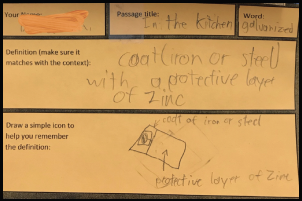 Vocabulary review game