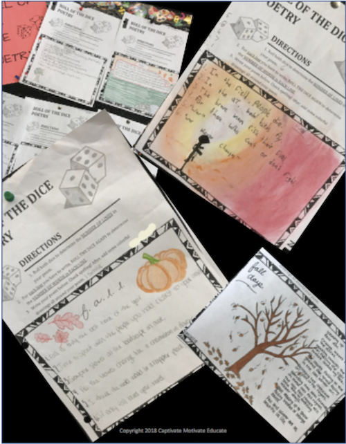 Roll of the dice poetry