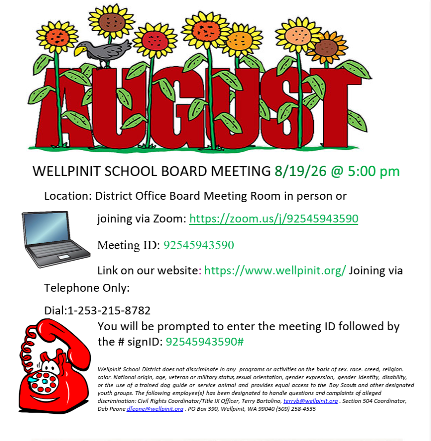 August Board Meeting