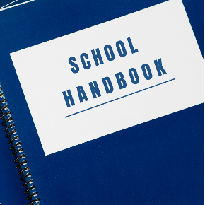the cover of a student handbook