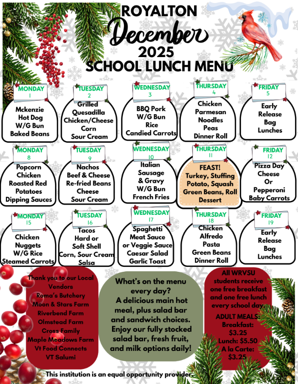 Lunch Menu