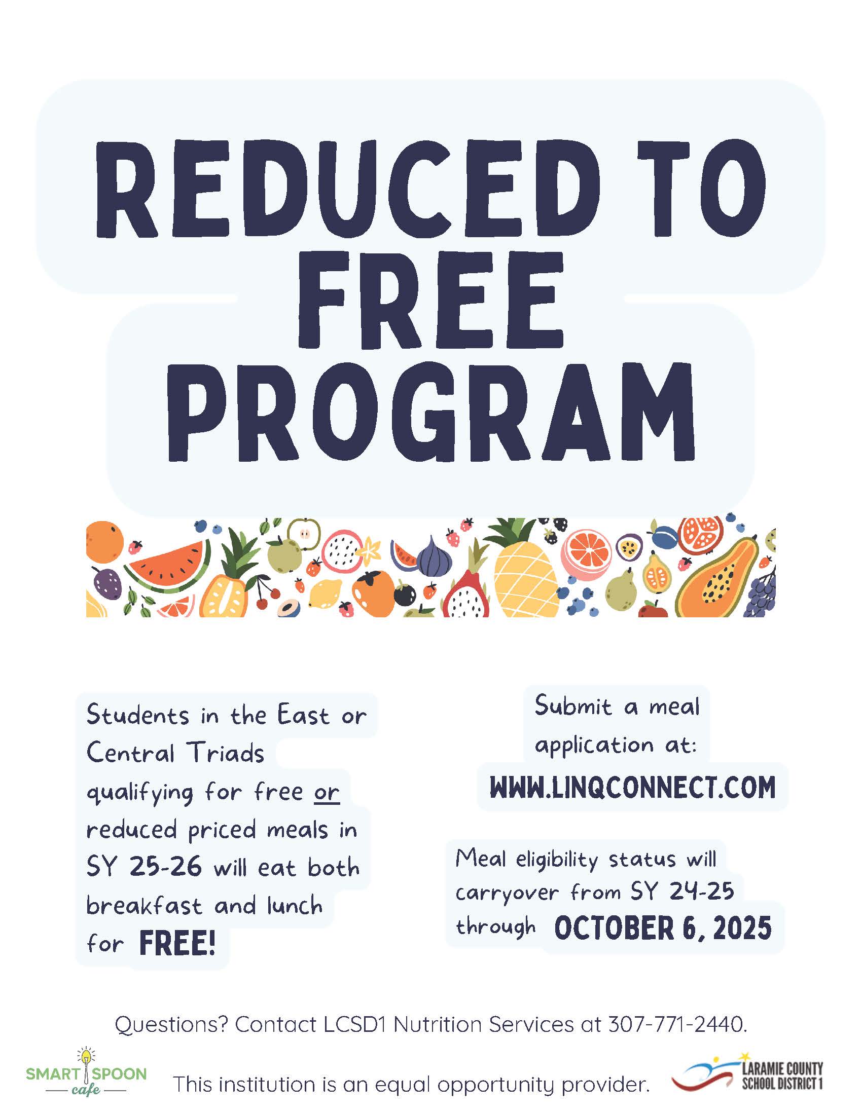 reduced to free promotional flyer