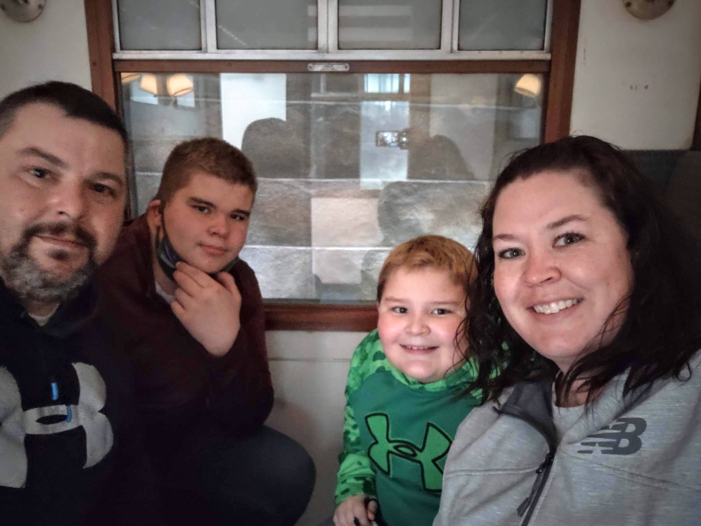  Photo of Mrs. Casey, Jessie, Wyatt, and Owen