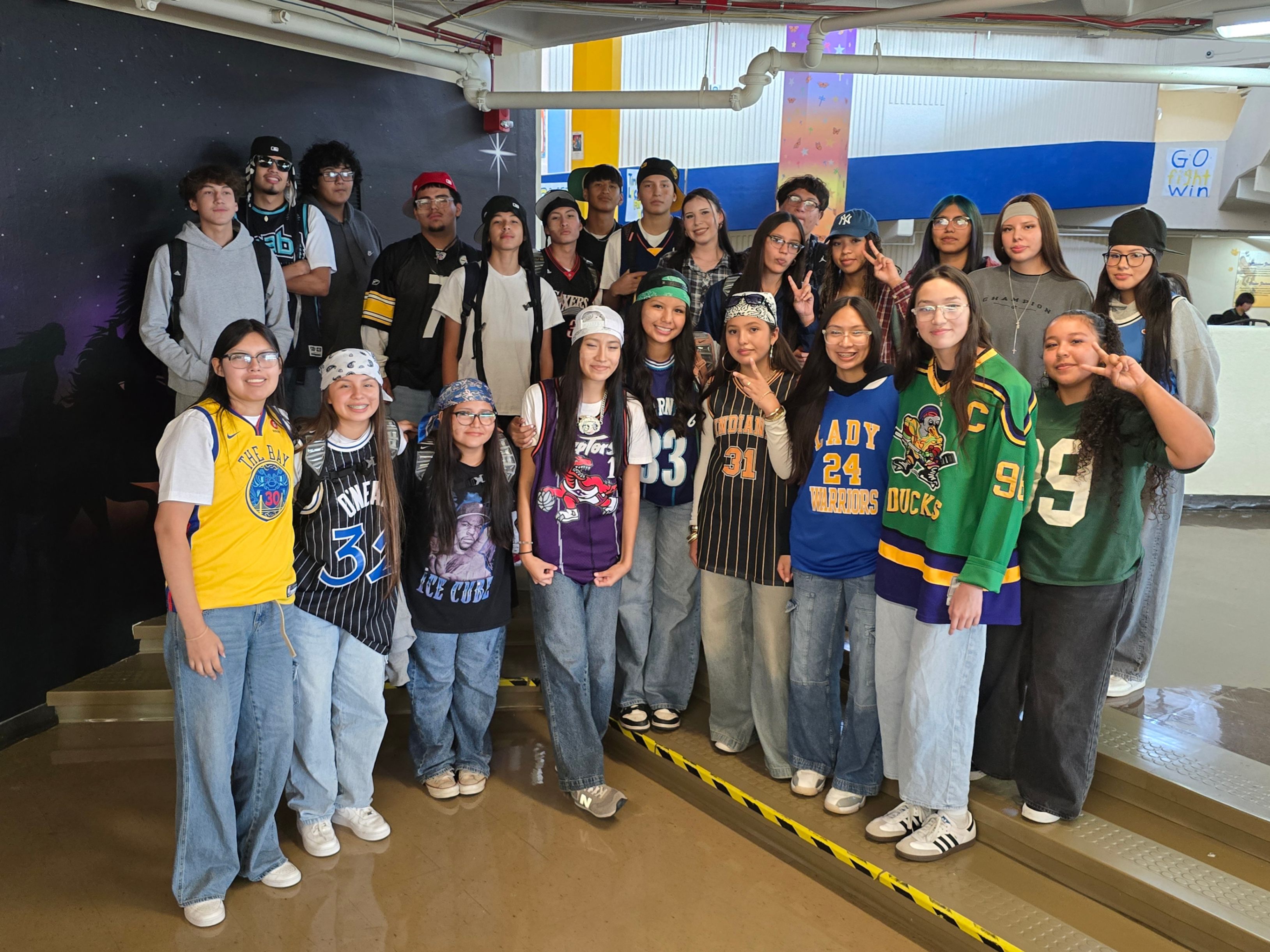 Standing Rock Community High School Homecoming Week: Tuesday was Throwback
