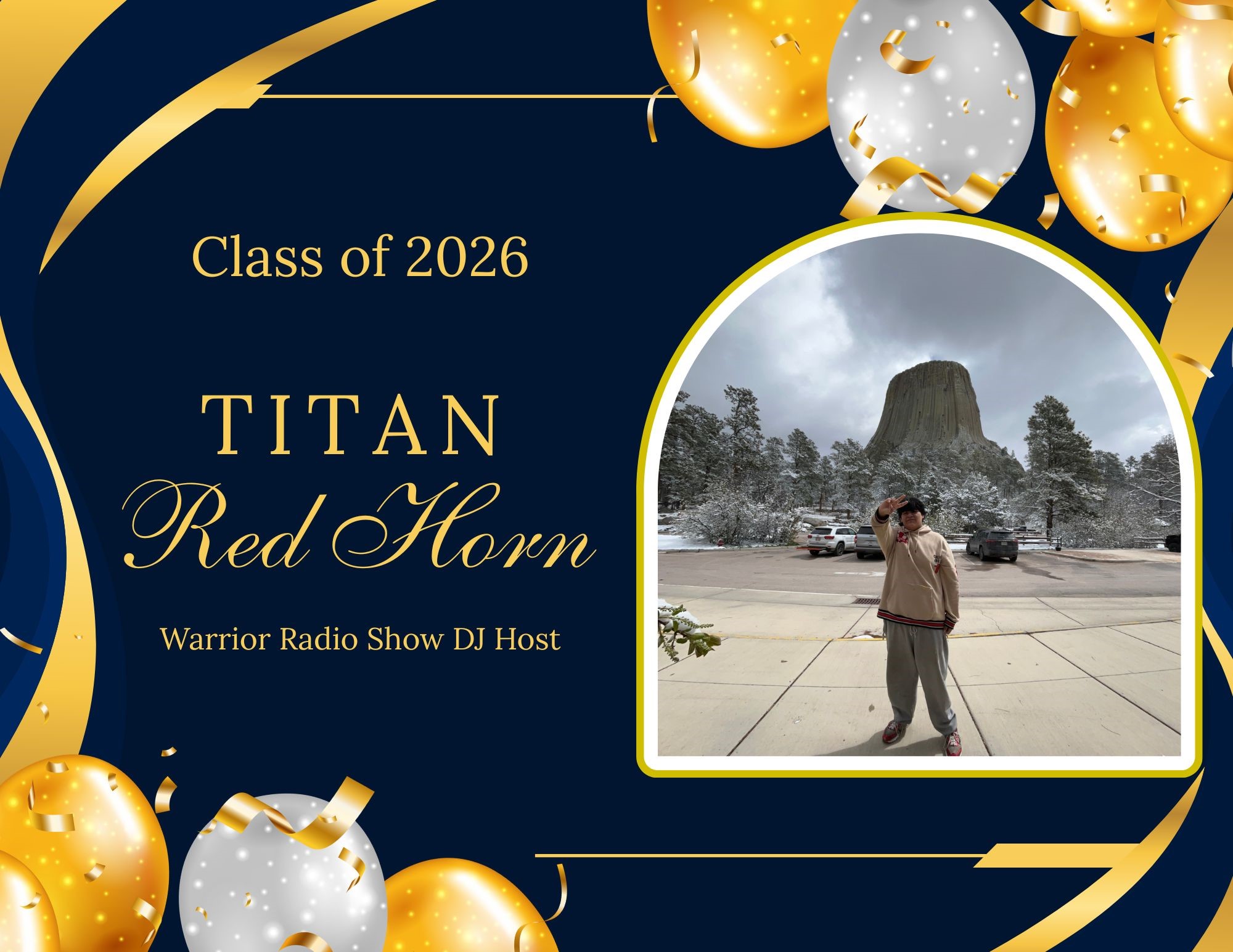 Senior Spotlight: Titan Red Horn