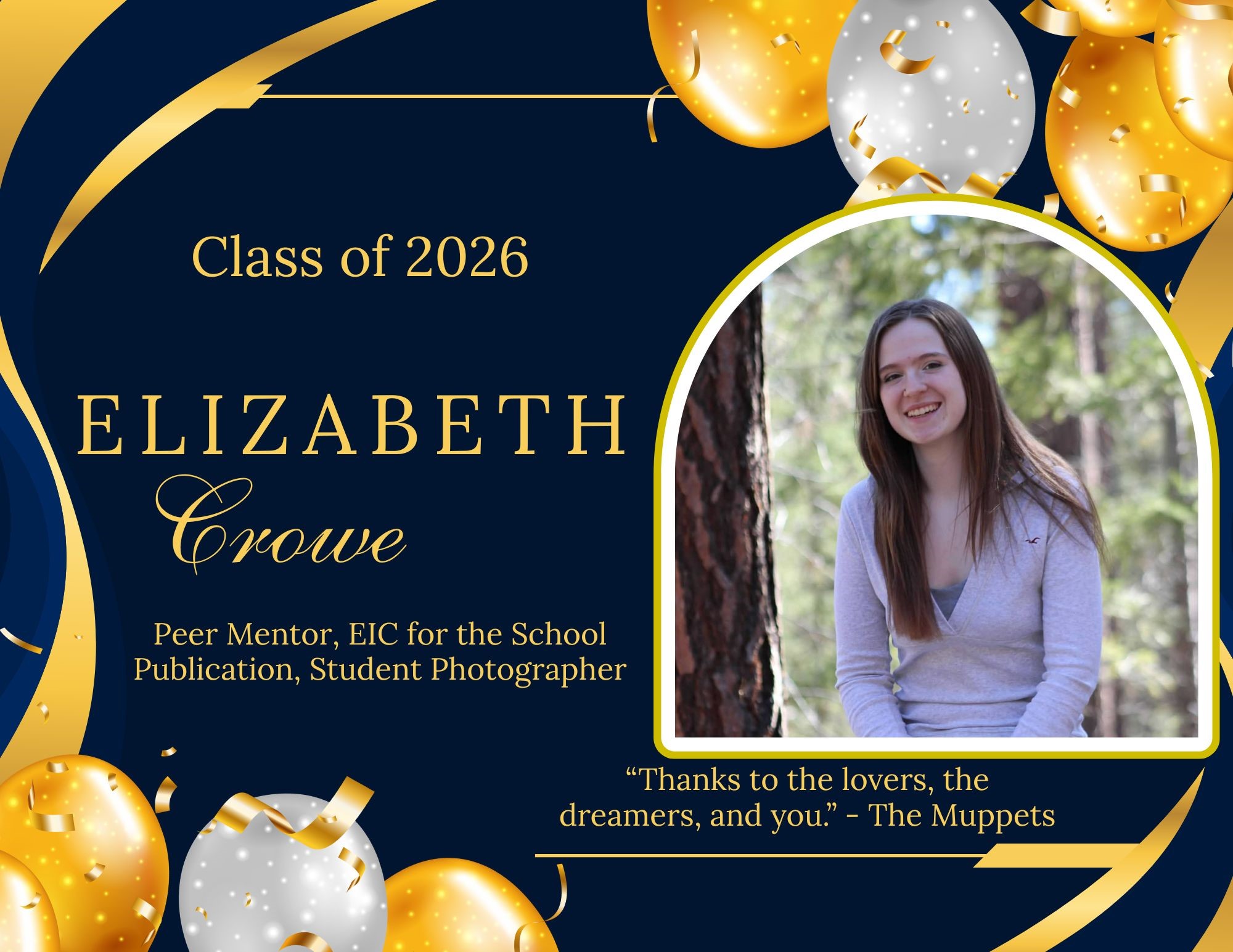 Senior Spotlight: Elizabeth Crowe