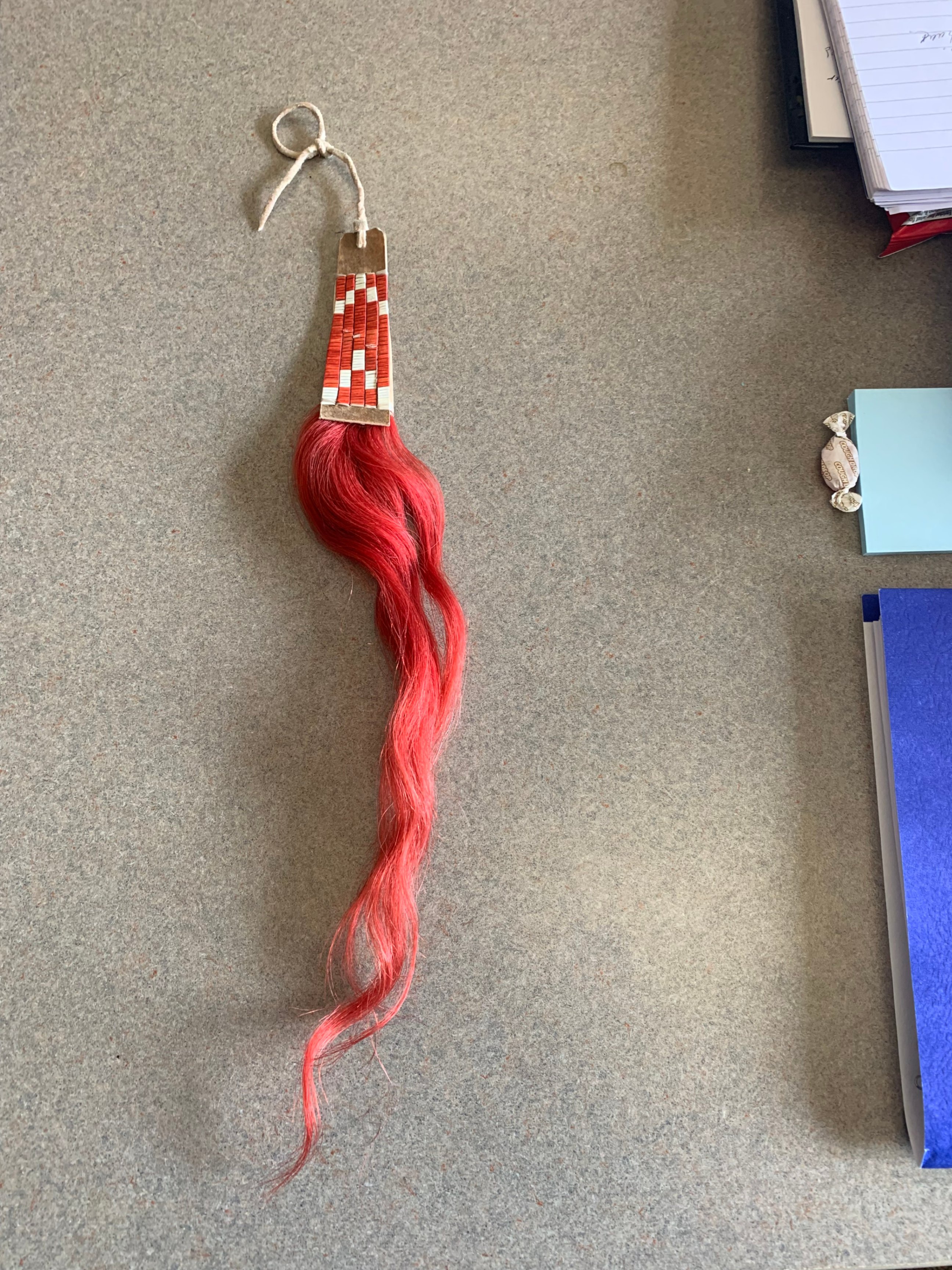 Found at the powwow: horse hair tye