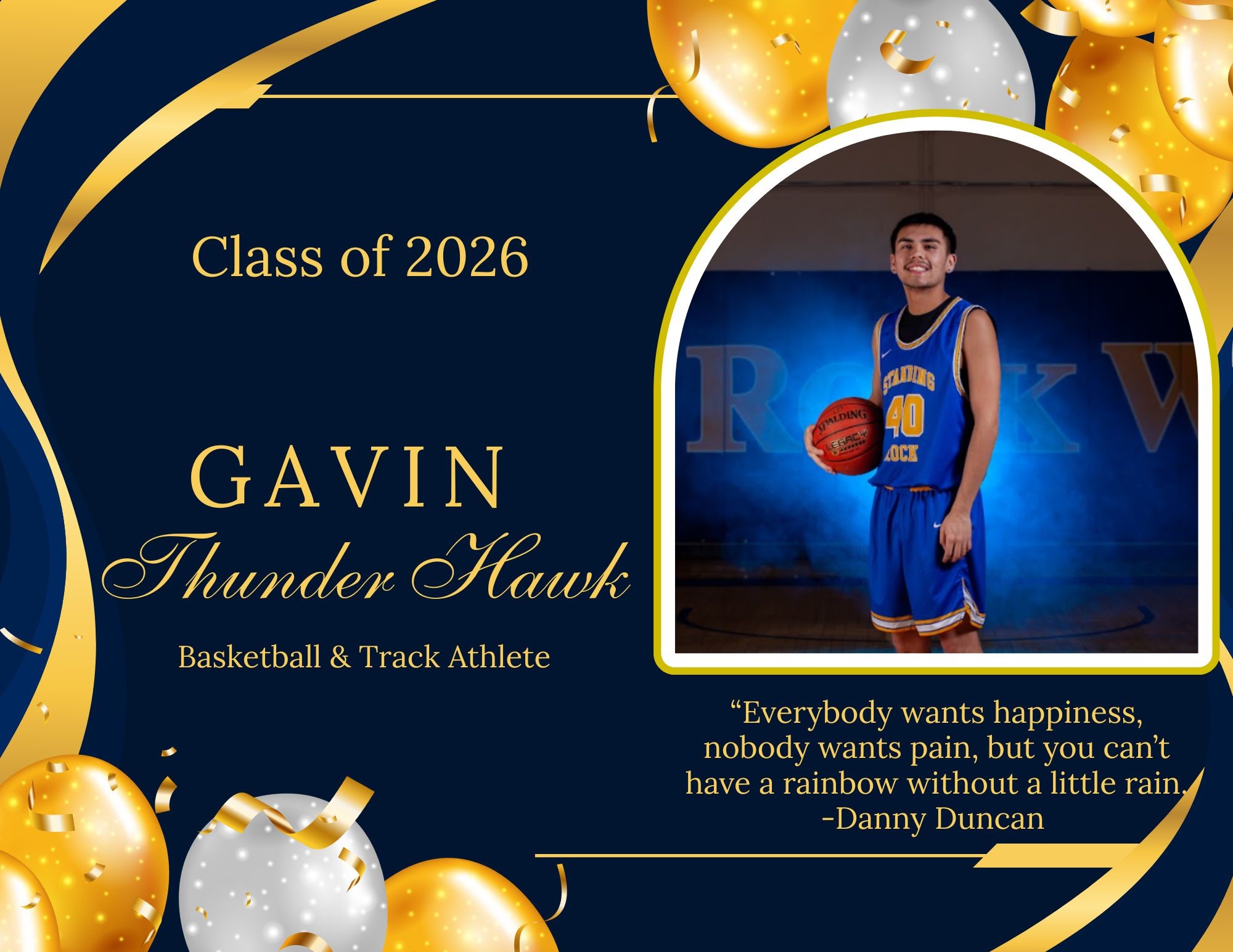 Senior Spotlight: Gavin Thunder Hawk