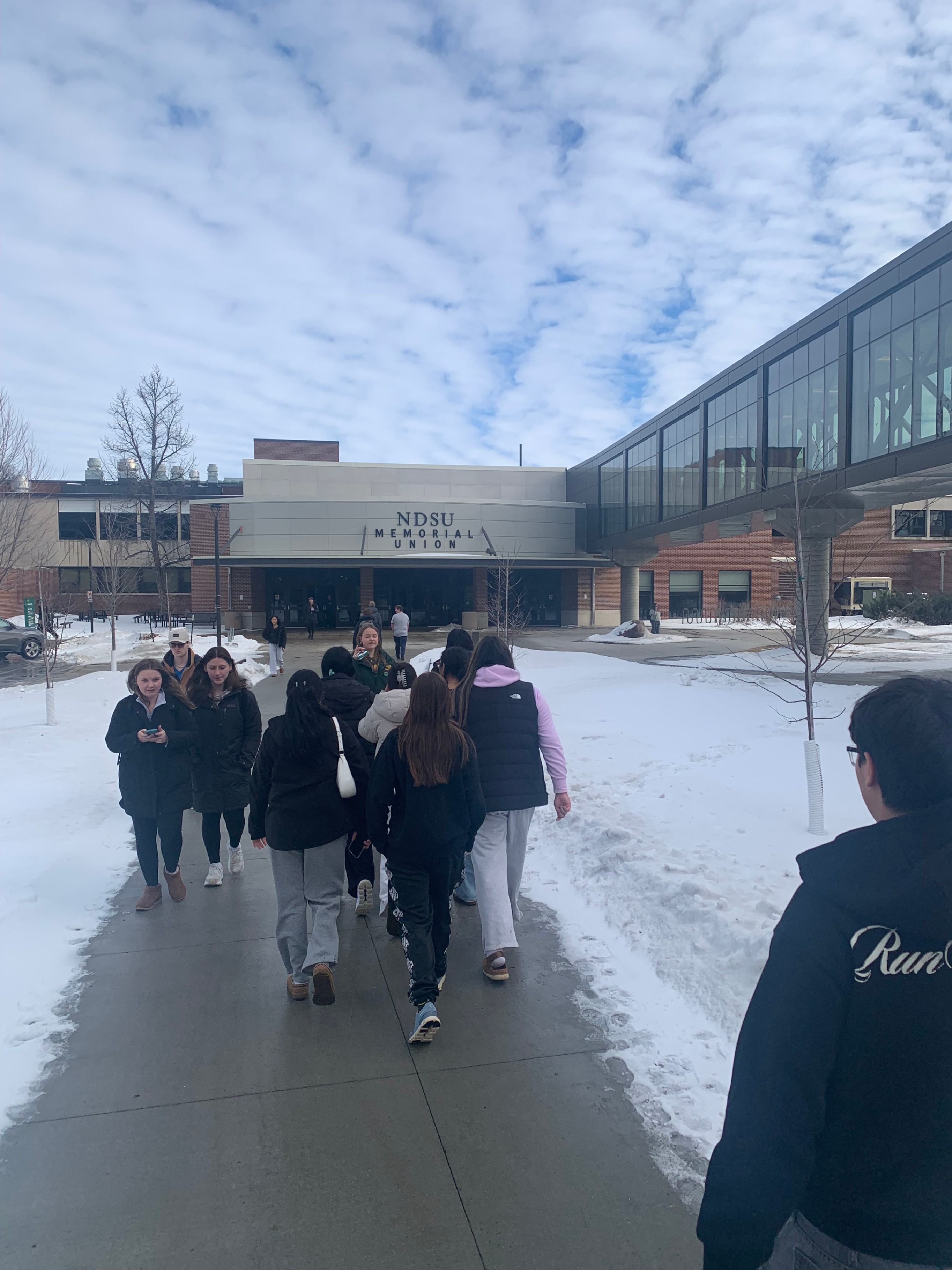 Seniors were led on a guided tour of NDSU