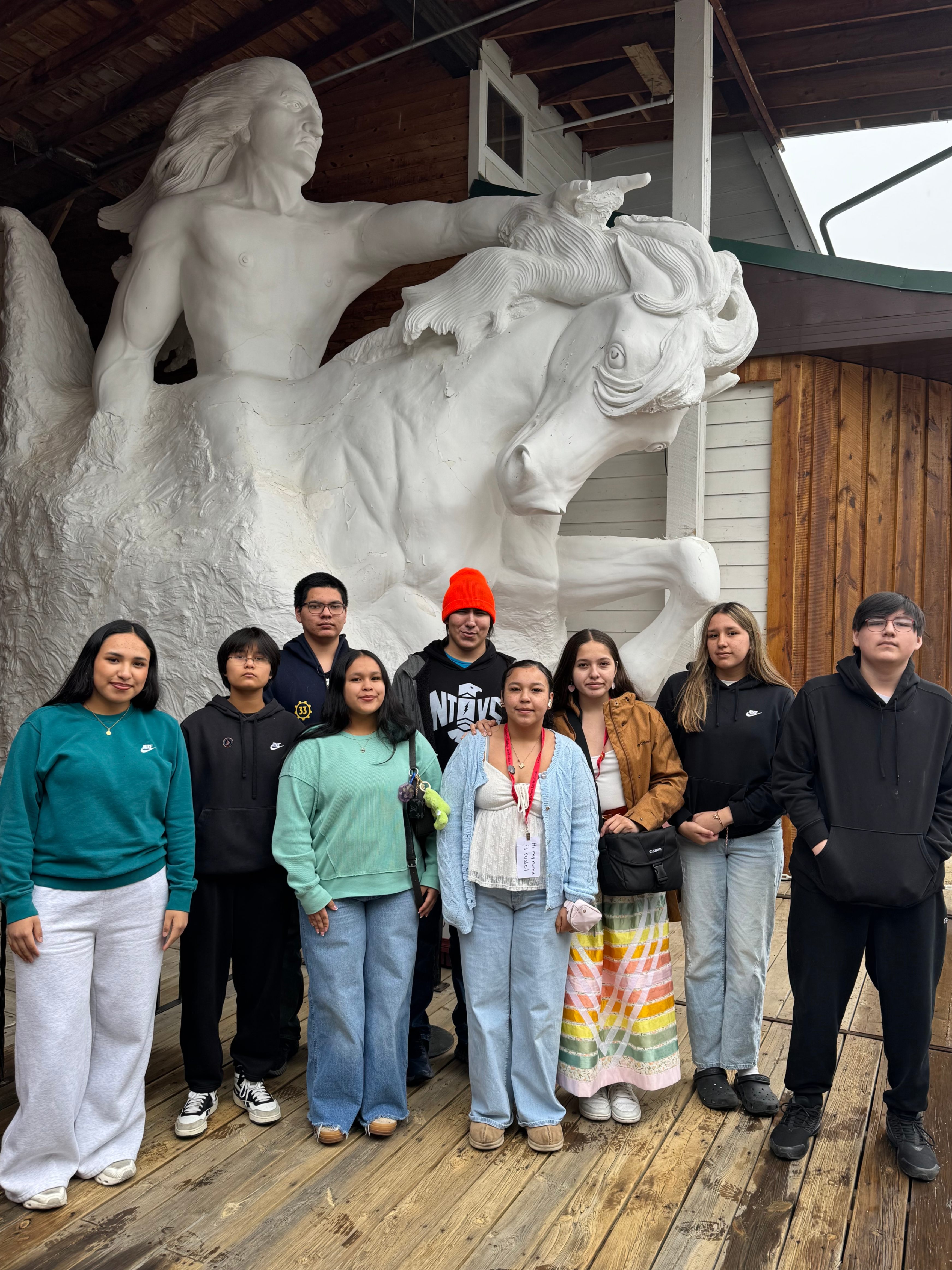 Student Council at Crazy Horse memorial 