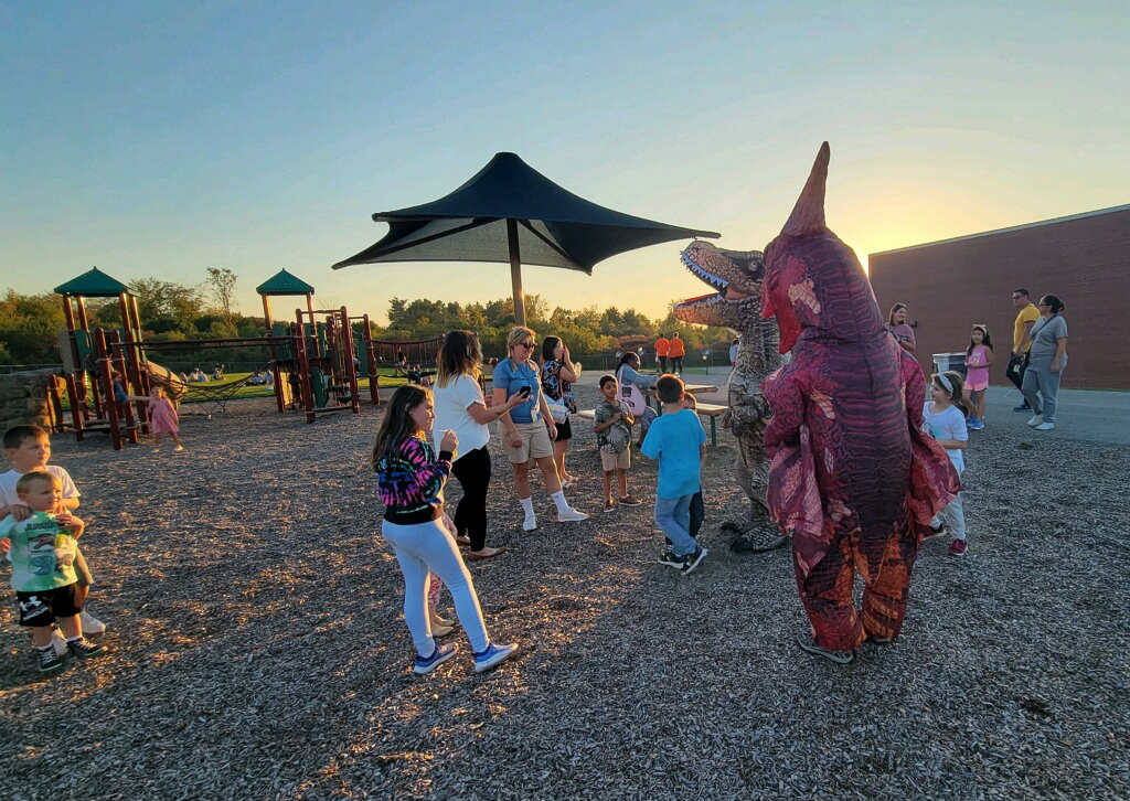 dinosaurs and children