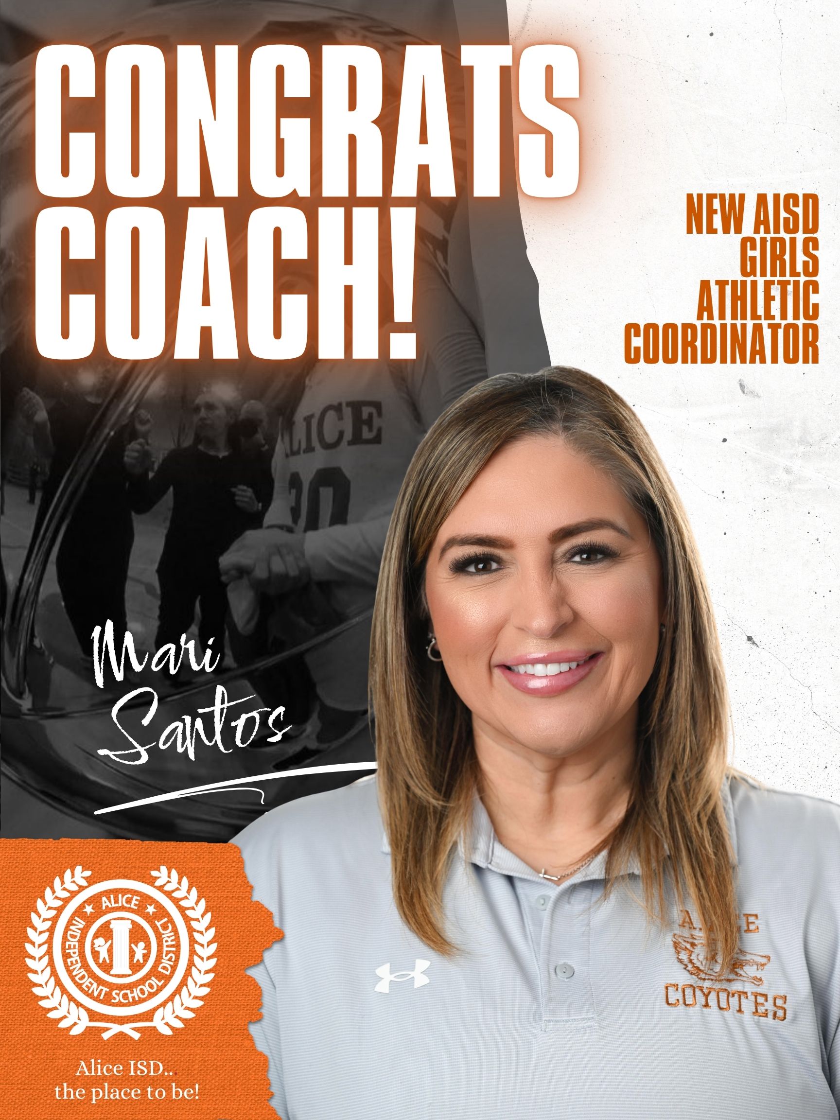 Coach Mari Santos is new girls athletic coordinator