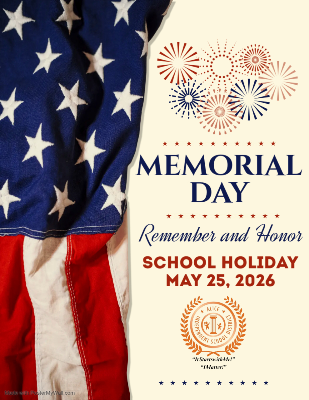 Memorial Day flyer