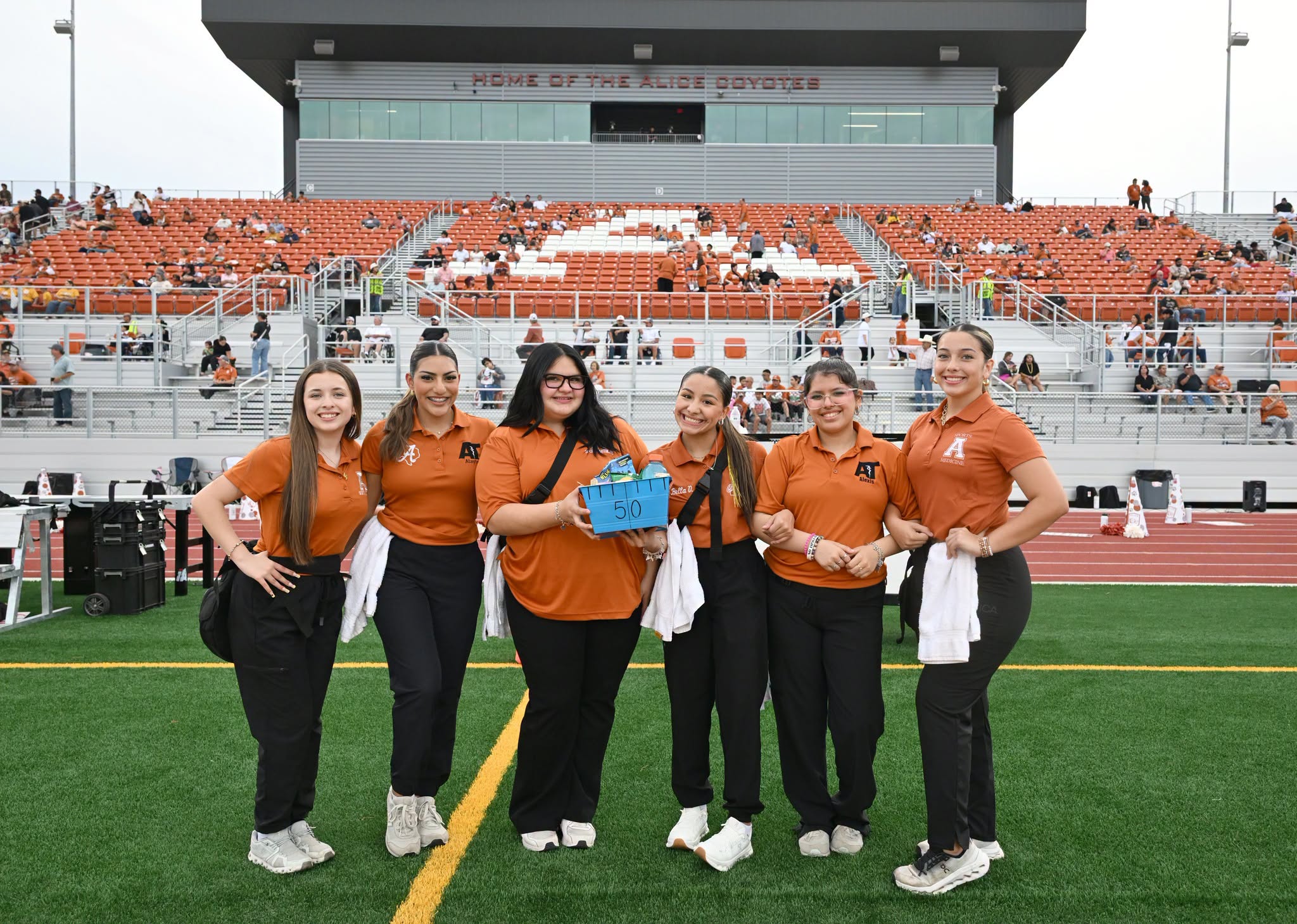 Trainers at Pre-game activities