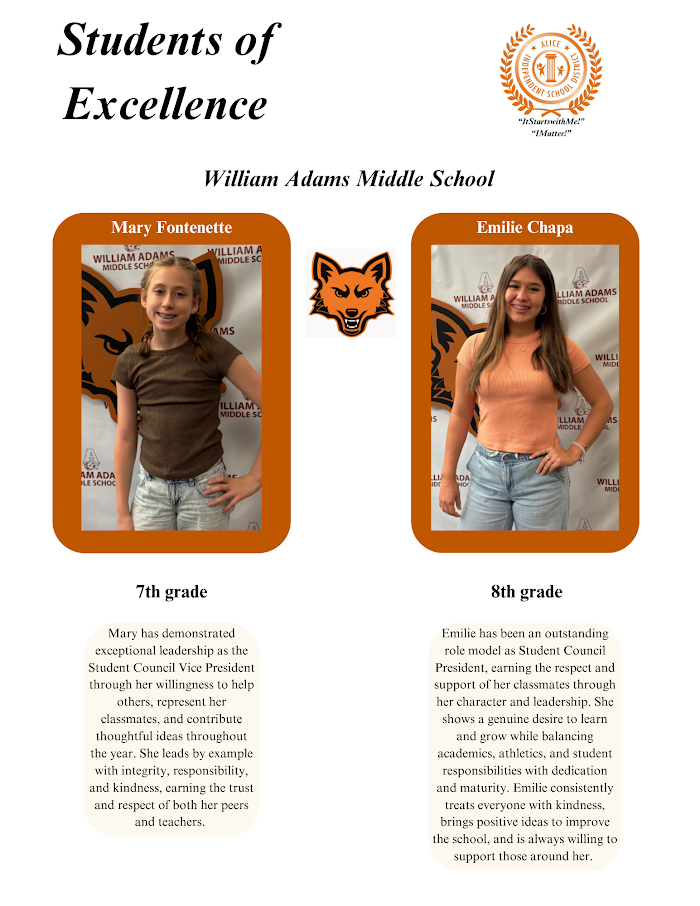 WAMS student of Excellence