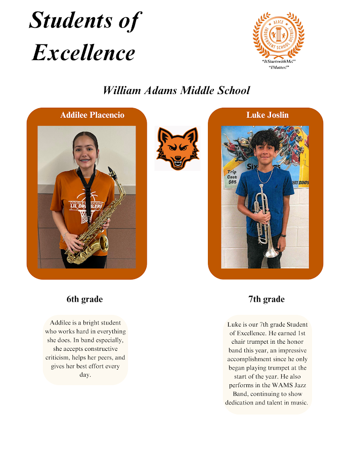 WAMS student of Excellence