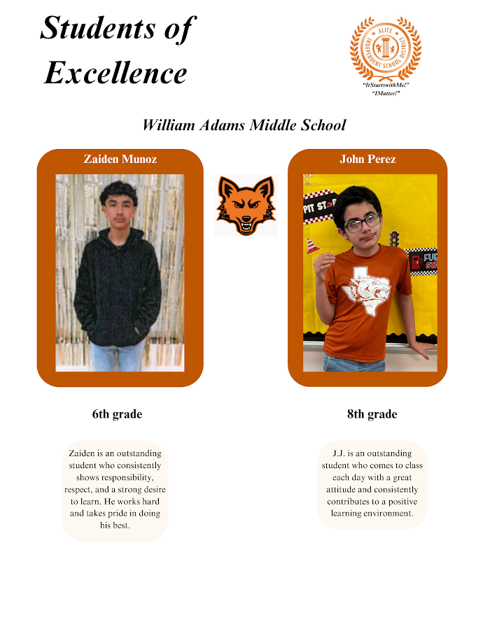 WAMS student of Excellence