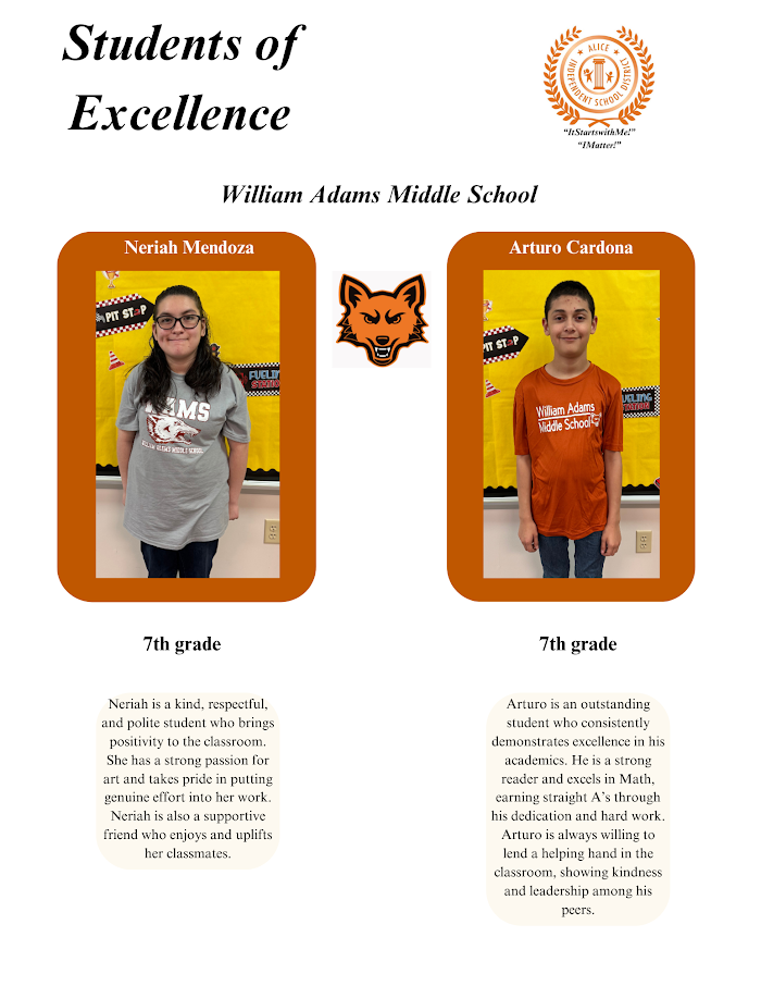 WAMS student of Excellence