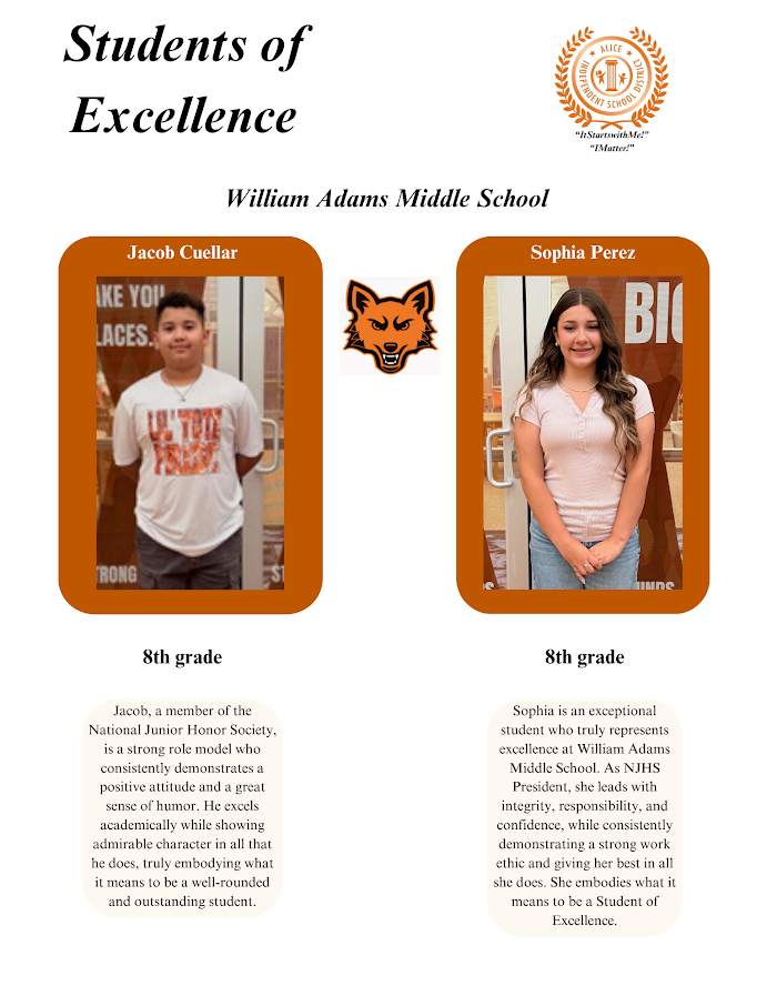 WAMS student of Excellence