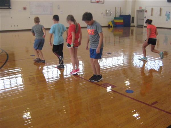 image of students doing P.E.