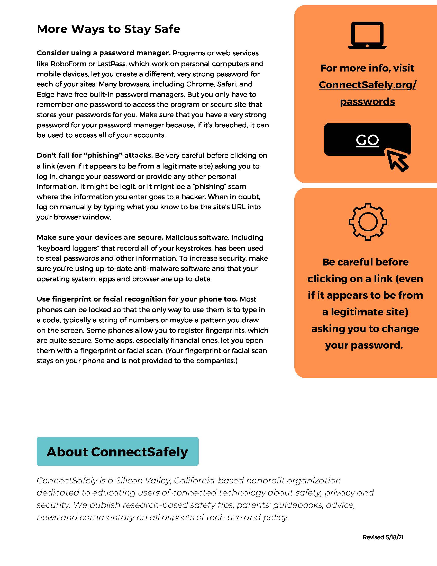 Passwords Resource for Families, Page 2