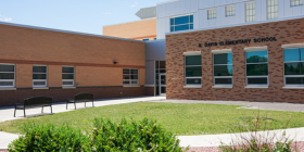 Davis Elementary main entrance to use when entering during school hours