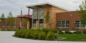 Rossman Elementary main entrance to use when entering during school hours