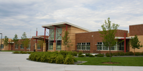 Rossman Elementary main entrance to use when entering during school hours