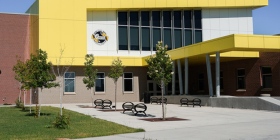 Carey JHS main entrance to use when entering during school hours