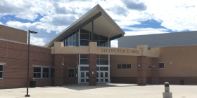 South High school main entrance to use when entering during school hours