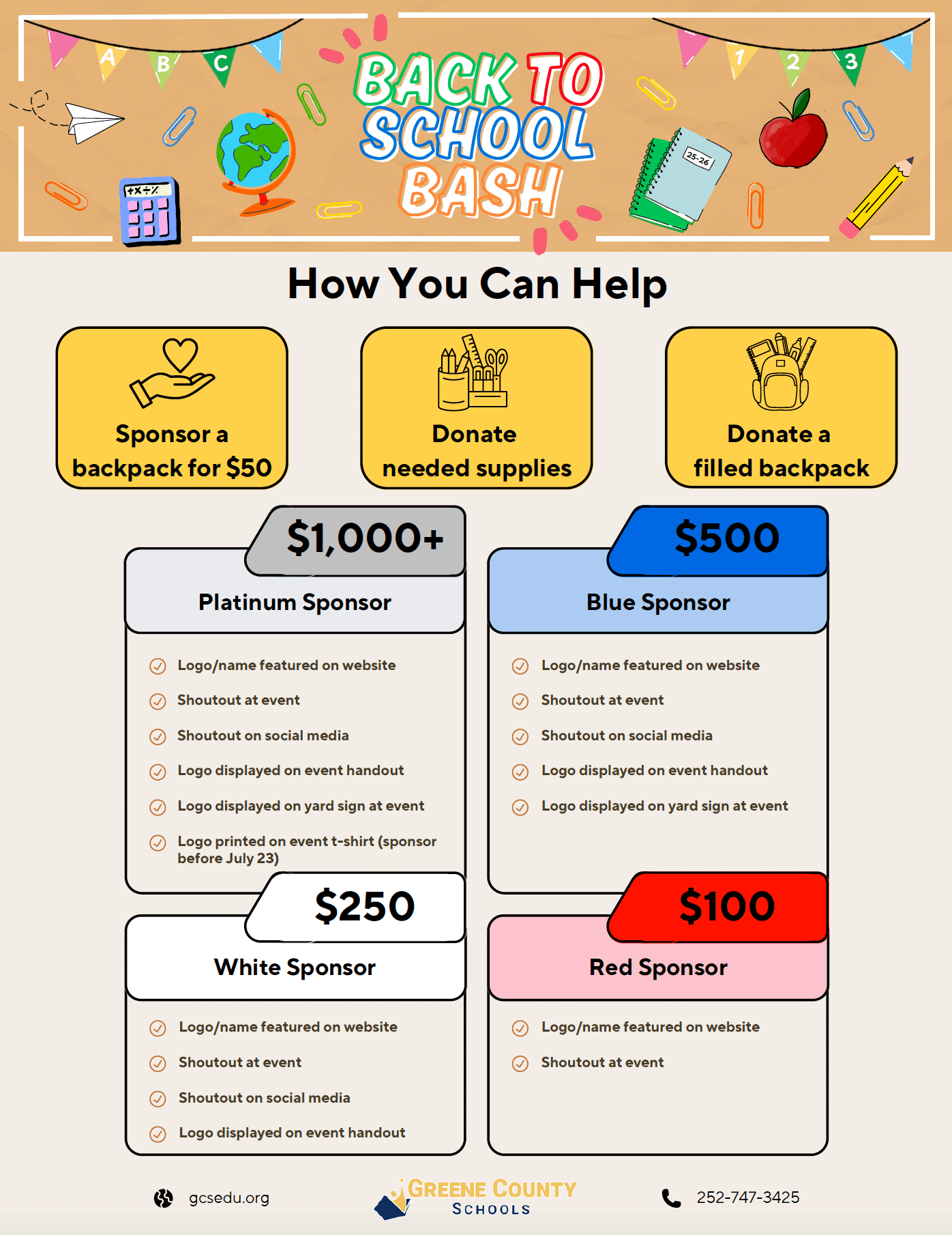 How You Can Help Flyer