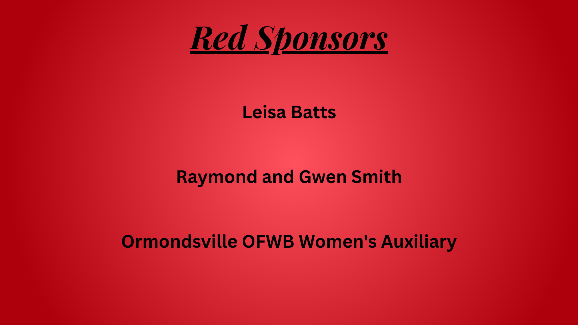 Red Sponsors