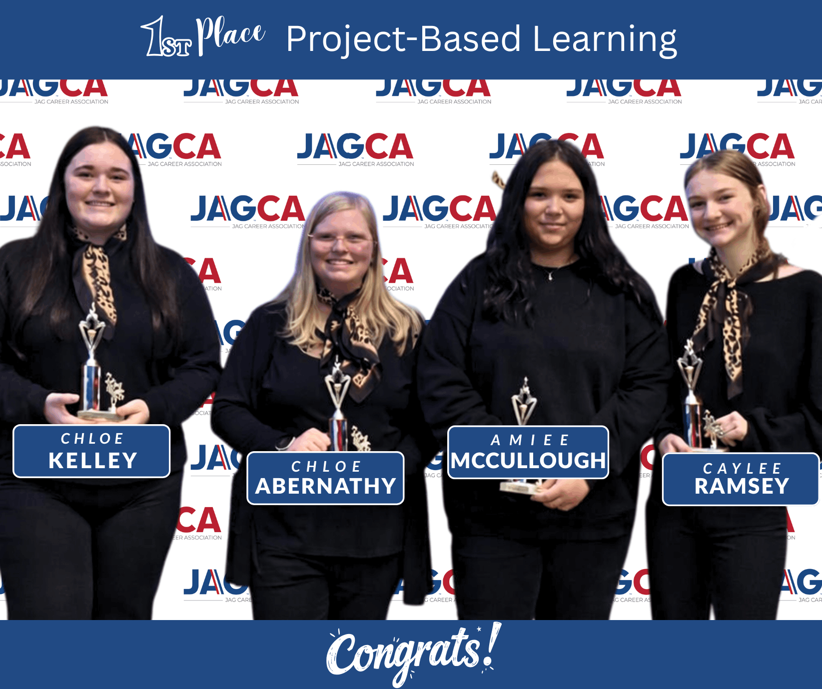 4 students advance to national JAG for project based learning 2nd place state