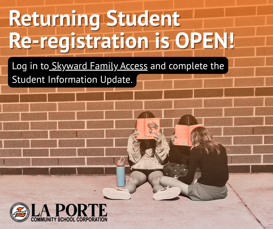 Complete your student's re-registration for 2026-27