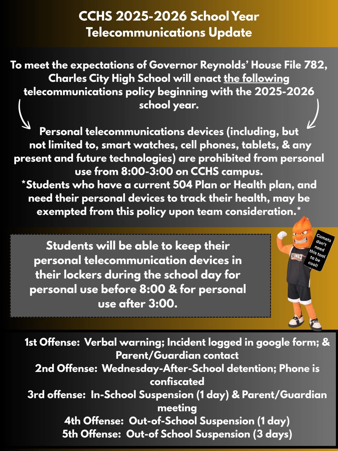 New Cell Phone Policy