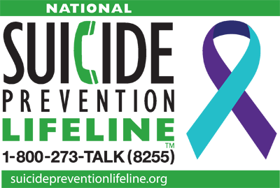 Contact info for suicide prevention lifeline and crisis text line