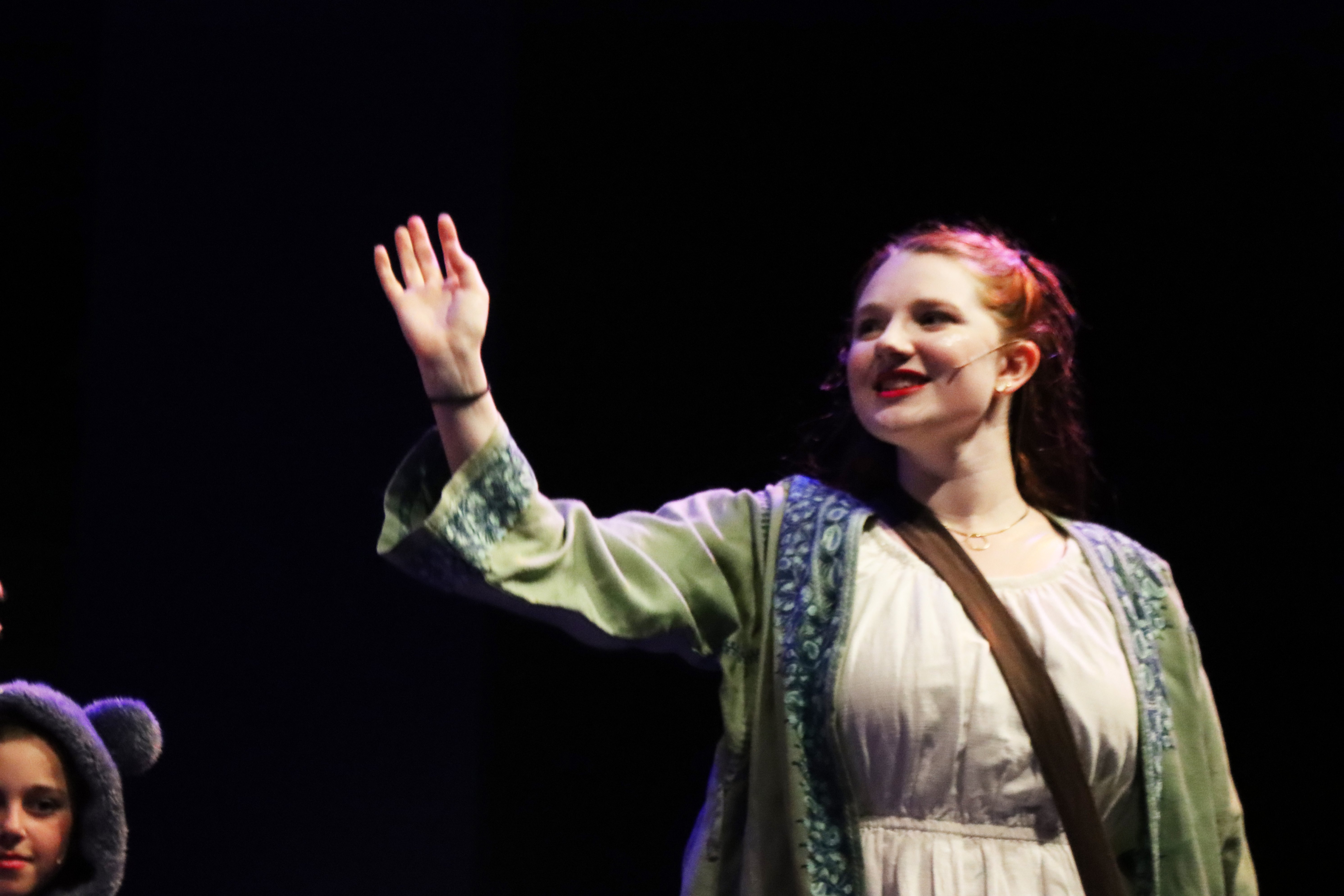 student actors on stage
