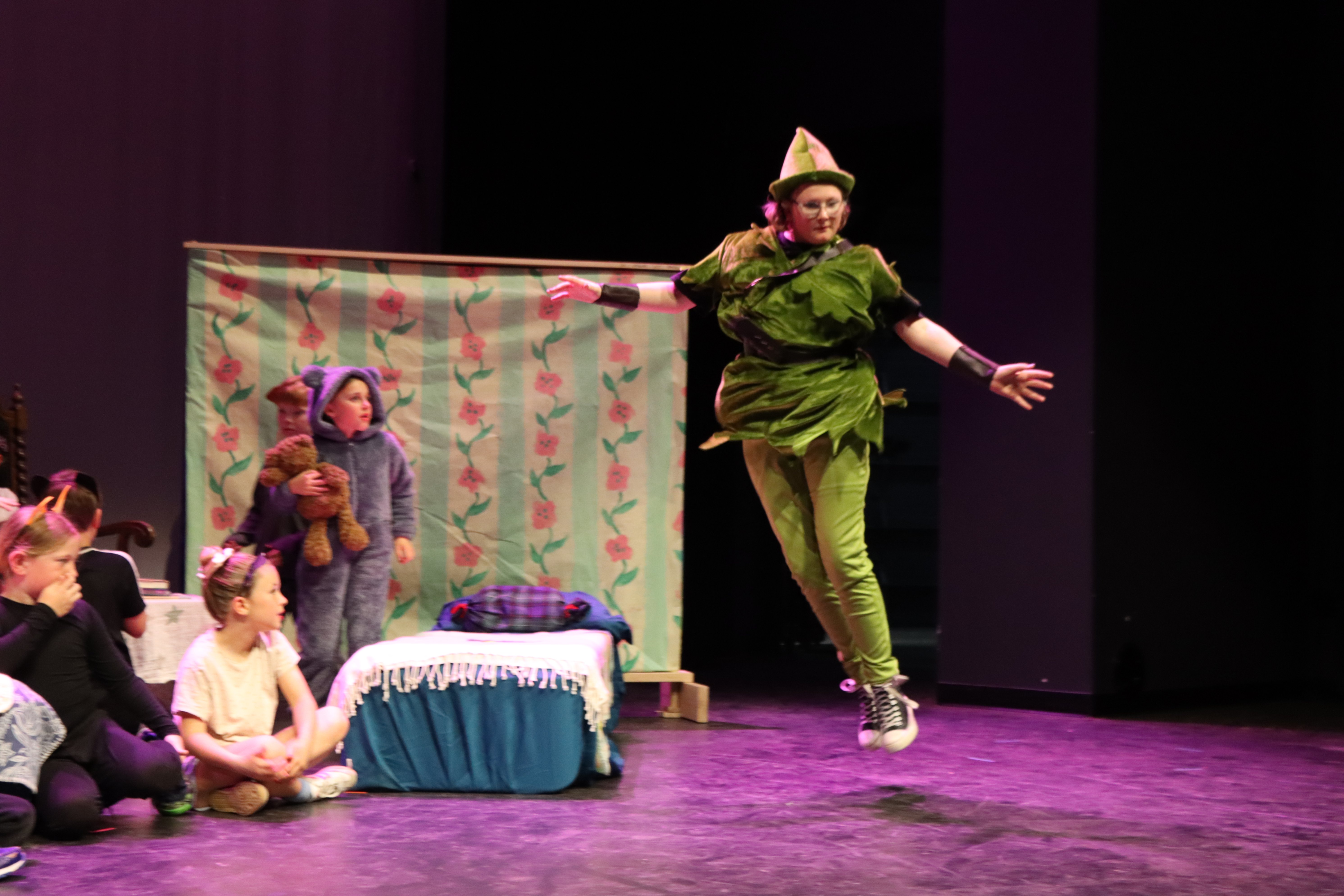 student actors on stage