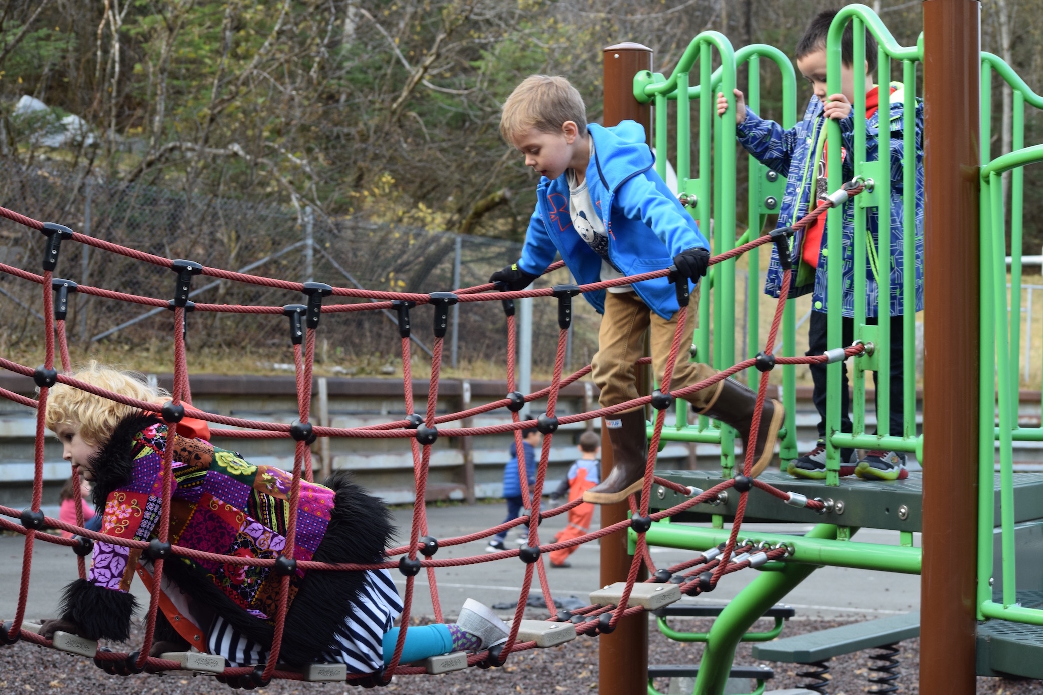 Students playing during recess