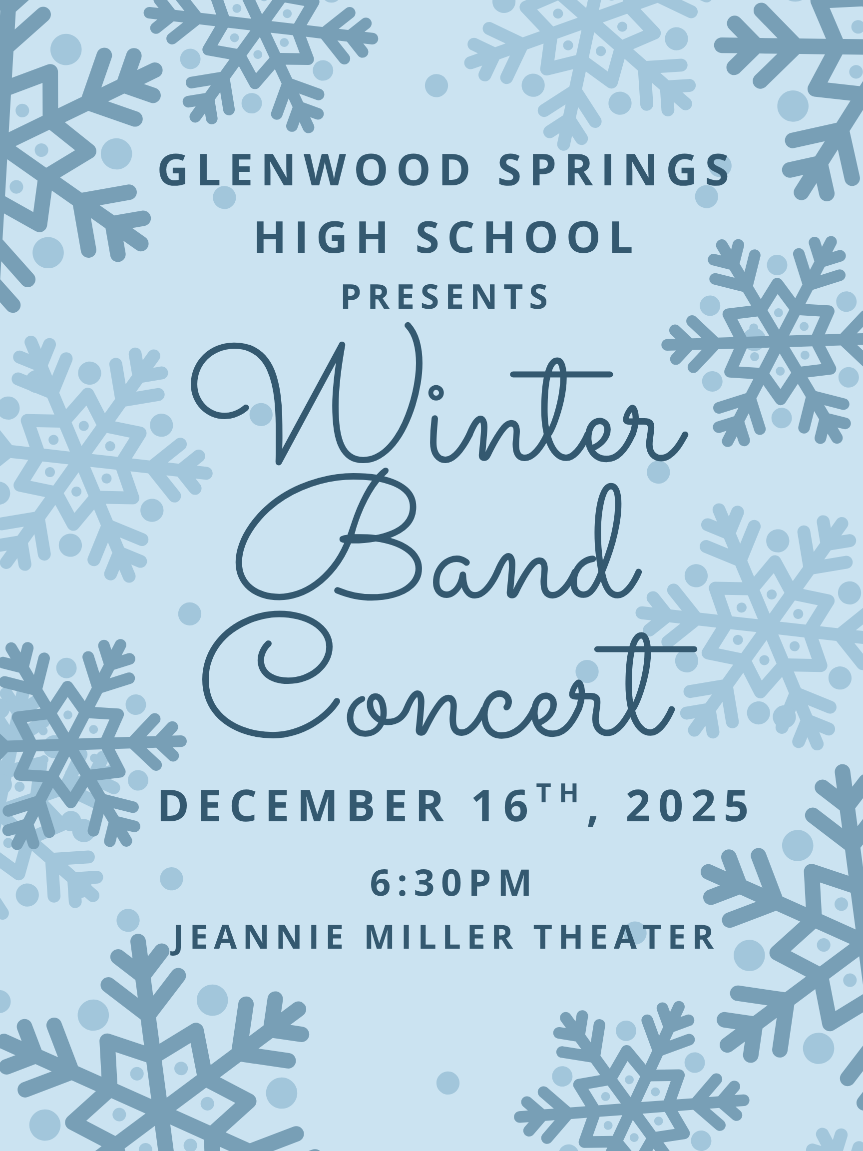 Winter band concert