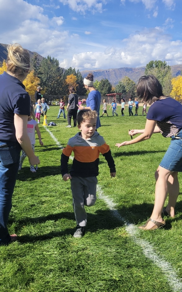 Kids participating in a Fun Run