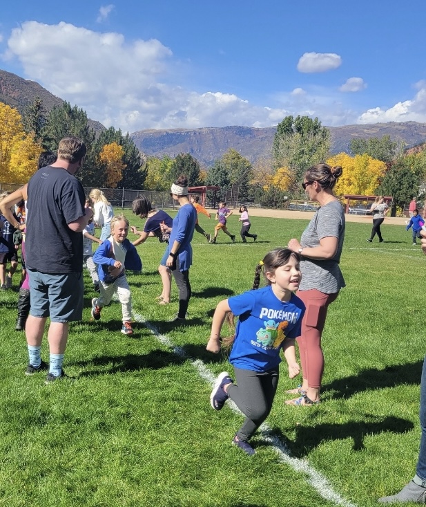 Kids participating in a Fun Run
