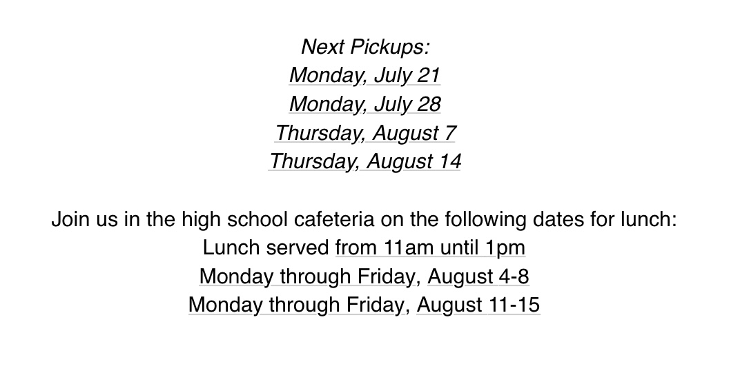 Summer Meals!