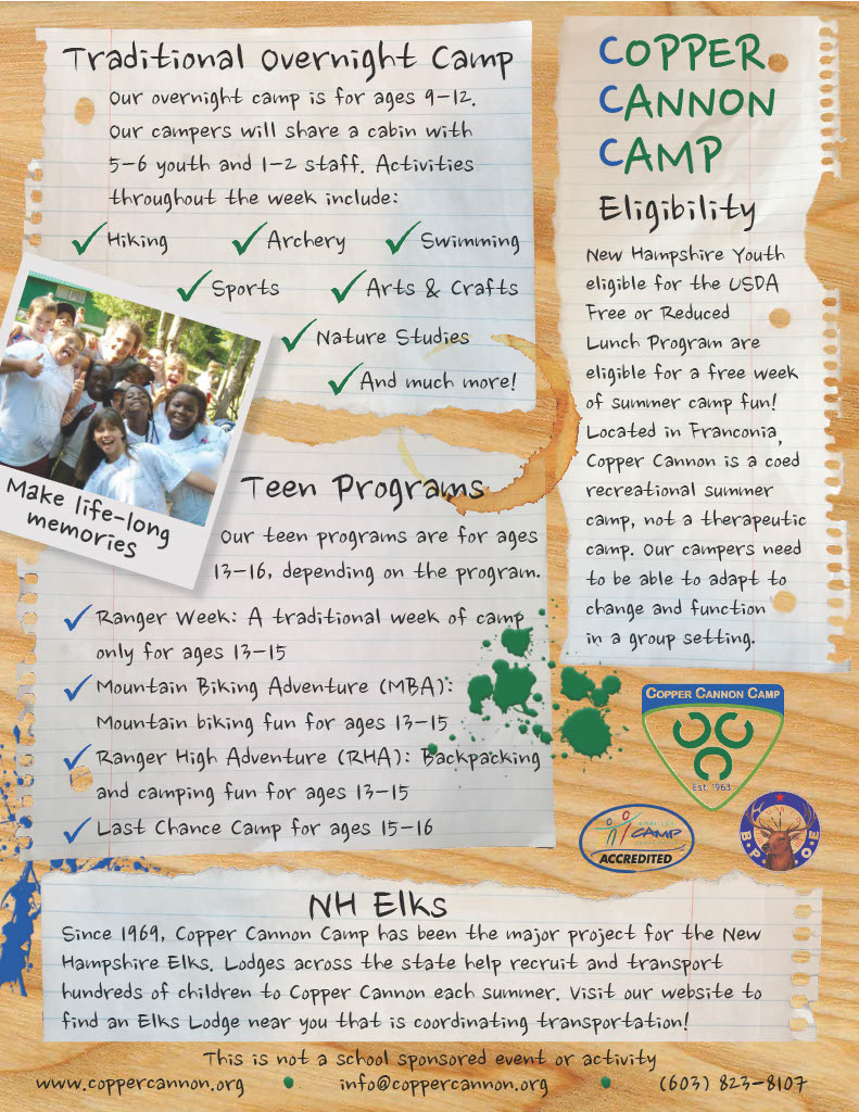 flier for copper cannon