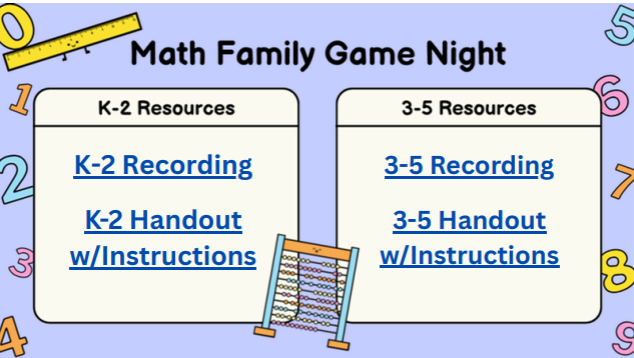 Math Game Night