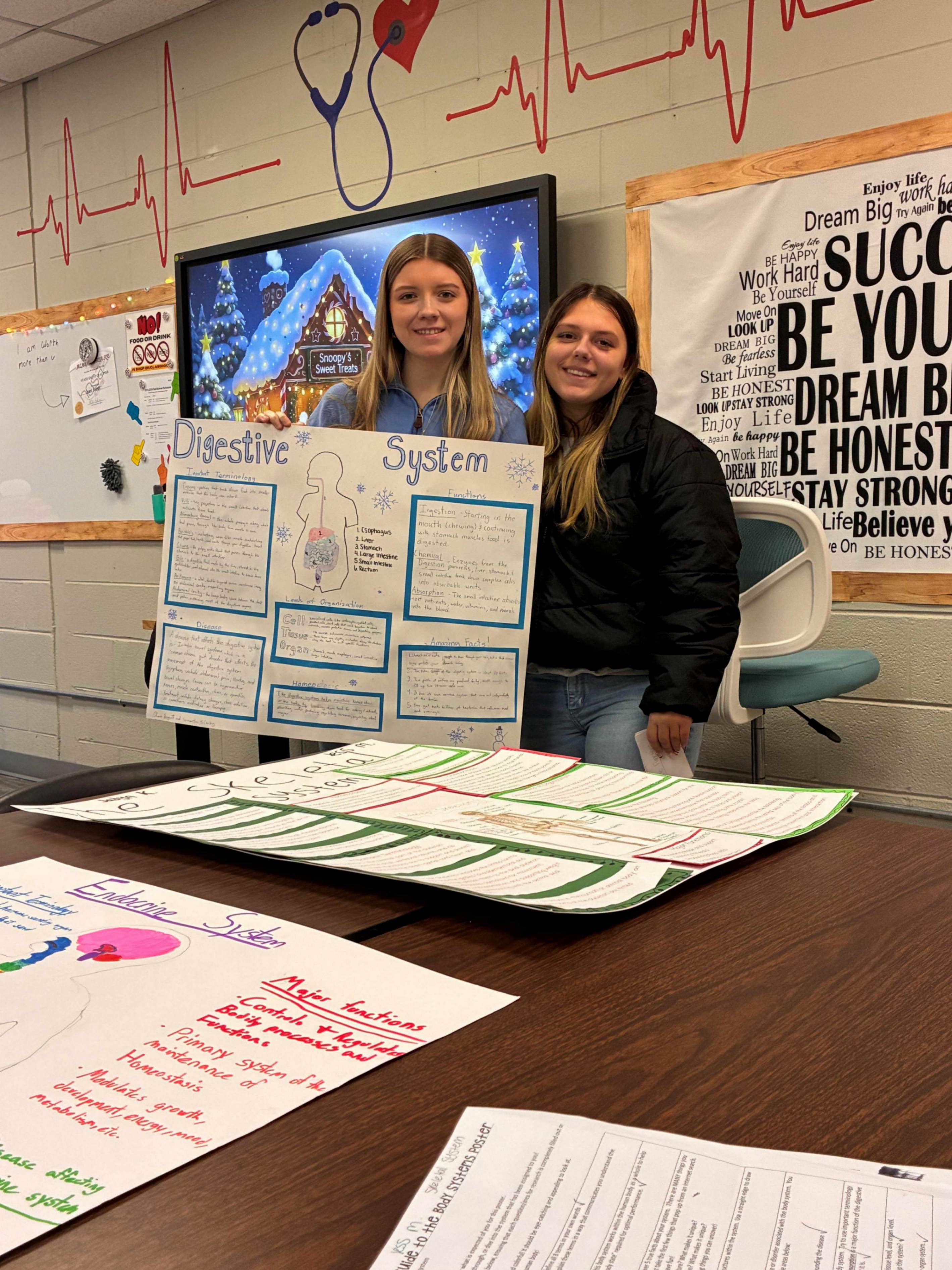 HOSA students in the classroom