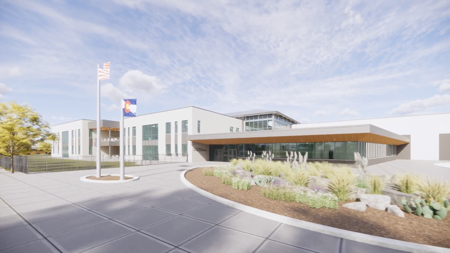 Rendering of new middle school