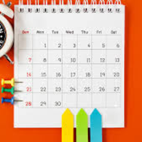 Image of generic school calendar