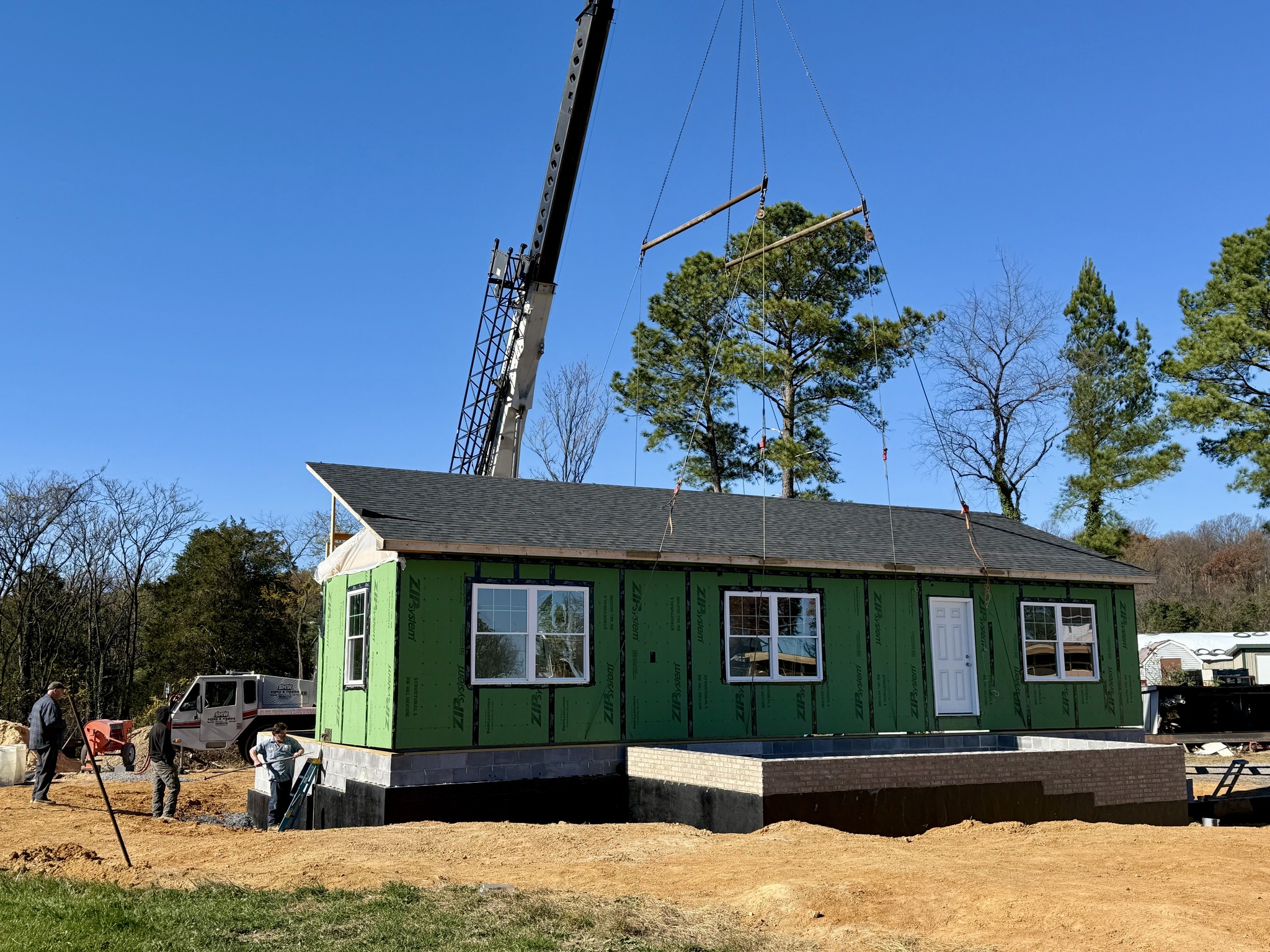 Triplett Tech Modular Home Set On Foundation